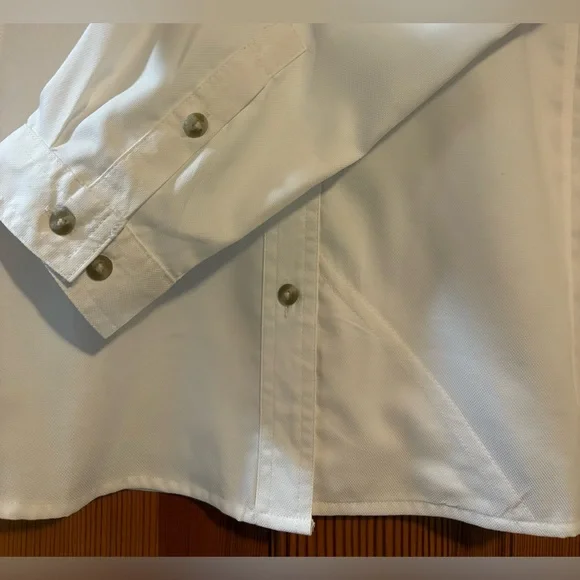 Orvis White Long Sleeve Open-Air Caster Shirt Designed for Outdoor Performance - Picture 11 of 12